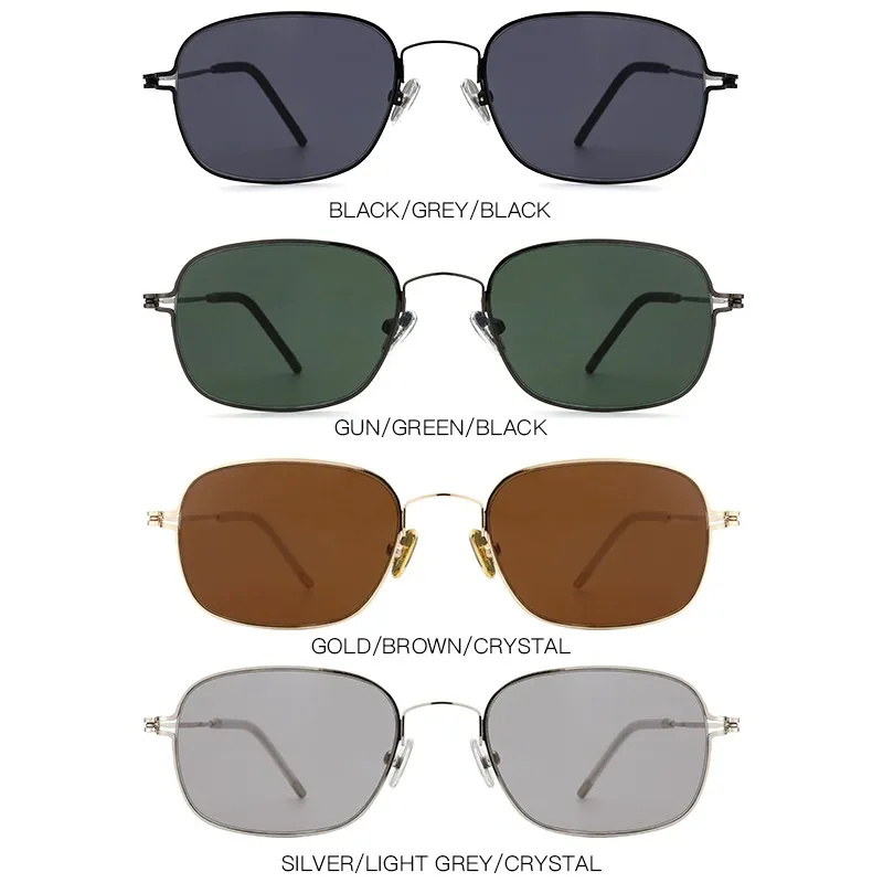 China Men Fashion Square Metal Sunglasses